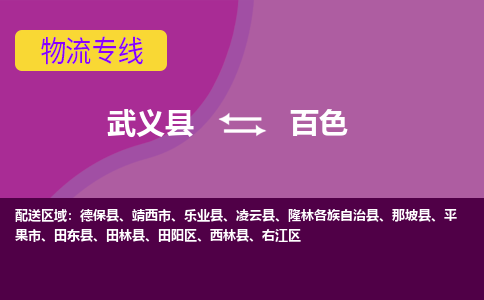 武义到百色物流公司-武义县至百色货运专线高安全性代理
