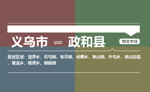 义乌到政和县物流公司-义乌市至政和县货运专线高安全性代理