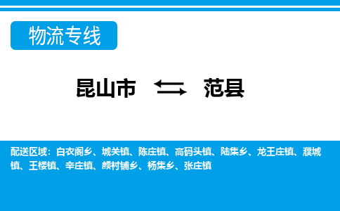 昆山到范县物流公司|昆山市到范县货运专线-效率先行