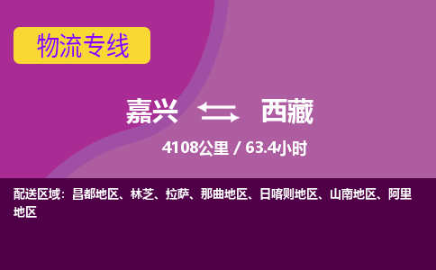 嘉兴到西藏物流公司|嘉兴到西藏货运专线-效率先行