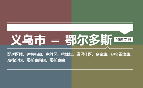 义乌到鄂尔多斯物流公司|义乌市到鄂尔多斯货运专线-效率先行