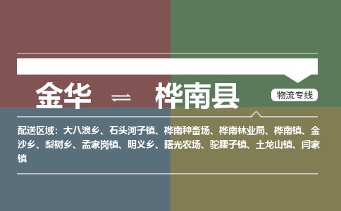 金华到桦南县物流公司|金华到桦南县货运专线-效率先行