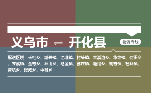 义乌到开化县物流公司|义乌市到开化县货运专线-效率先行
