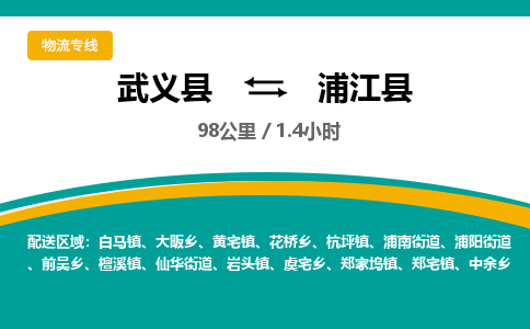 武义到浦江县物流公司|武义县到浦江县货运专线-效率先行
