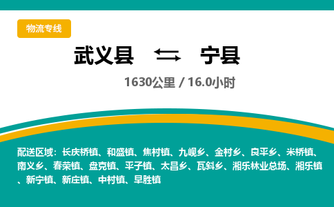 武义到宁县物流公司|武义县到宁县货运专线-效率先行