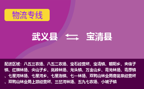 武义到宝清县物流公司|武义县到宝清县货运专线-效率先行