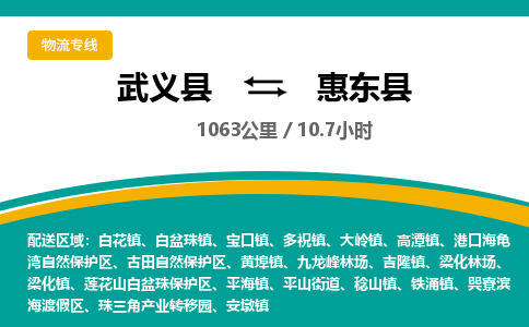 武义到惠东县物流公司|武义县到惠东县货运专线-效率先行