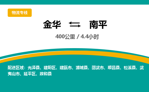 金华到南平物流公司|金华到南平货运专线-效率先行
