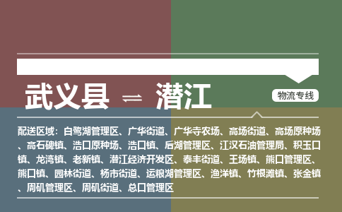 武义到潜江物流公司|武义县到潜江货运专线-效率先行