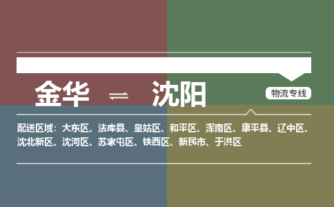 金华到沈阳物流公司|金华到沈阳货运专线-效率先行