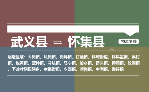 武义到怀集县物流公司|武义县到怀集县货运专线-效率先行