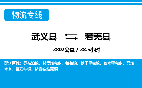 武义到若羌县物流公司|武义县到若羌县货运专线-效率先行