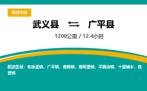 武义到广平县物流公司|武义县到广平县货运专线-效率先行
