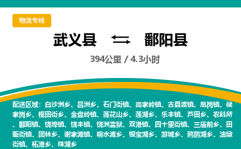 武义到鄱阳县物流公司|武义县到鄱阳县货运专线-效率先行