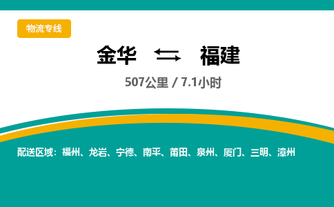 金华到福建物流公司-物流公司有哪些「-量大从优」+2025排名一览