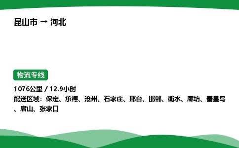 昆山到河北物流公司_昆山市到河北货运_昆山市至河北物流专线