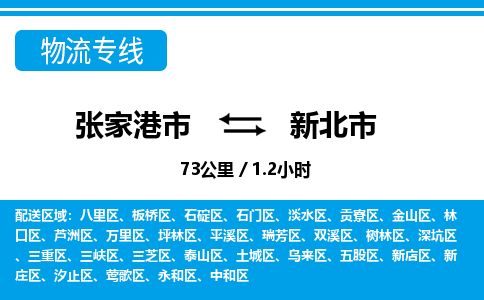 张家港到新北市物流公司-张家港市物流托运新北市货运专线价格优惠「每天发车」