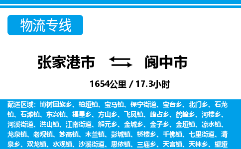 张家港到阆中市物流公司-张家港市物流托运阆中市货运专线价格优惠「每天发车」