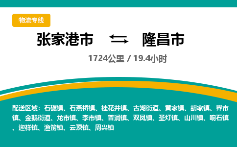 张家港到隆昌市物流公司-张家港市物流托运隆昌市货运专线价格优惠「每天发车」