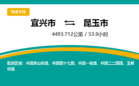 找整车运输：宜兴到昆玉市物流公司，托运物流专线2025讲信誉+排名一览