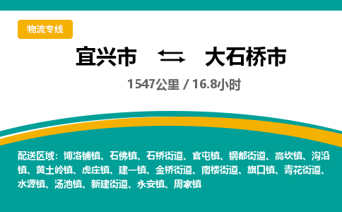找整车运输：宜兴到大石桥市物流公司，托运物流专线2025讲信誉+排名一览