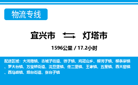 找整车运输：宜兴到灯塔市物流公司，托运物流专线2025讲信誉+排名一览
