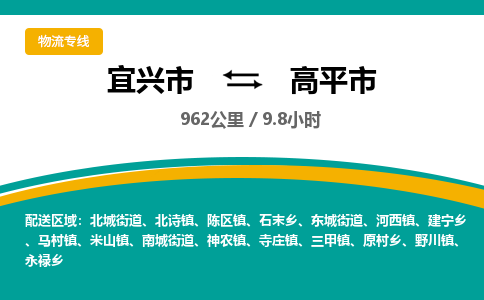 找整车运输：宜兴到高平市物流公司，托运物流专线2025讲信誉+排名一览