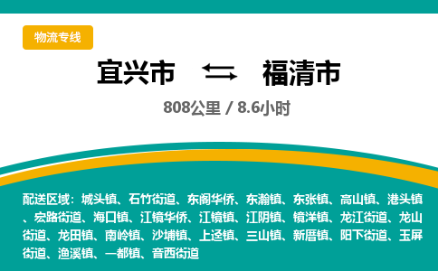 找整车运输：宜兴到福清市物流公司，托运物流专线2025讲信誉+排名一览