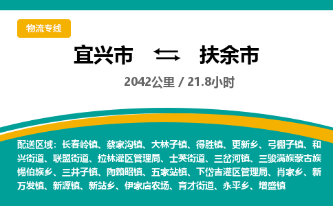 找整车运输：宜兴到扶余市物流公司，托运物流专线2025讲信誉+排名一览