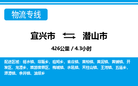 找整车运输：宜兴到潜山市物流公司，托运物流专线2025讲信誉+排名一览
