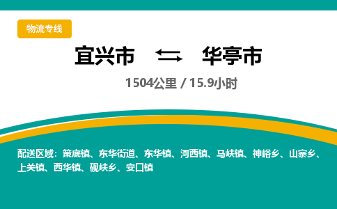 找整车运输：宜兴到华亭市物流公司，托运物流专线2025讲信誉+排名一览