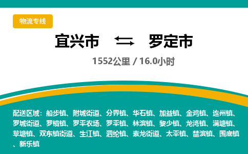 找整车运输：宜兴到罗定市物流公司，托运物流专线2025讲信誉+排名一览