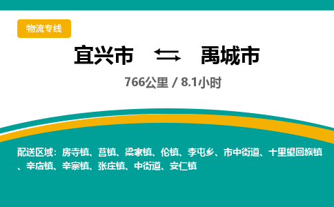 找整车运输：宜兴到禹城市物流公司，托运物流专线2025讲信誉+排名一览