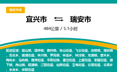找整车运输：宜兴到瑞安市物流公司，托运物流专线2025讲信誉+排名一览