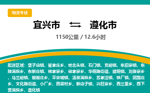 找整车运输：宜兴到遵化市物流公司，托运物流专线2025讲信誉+排名一览